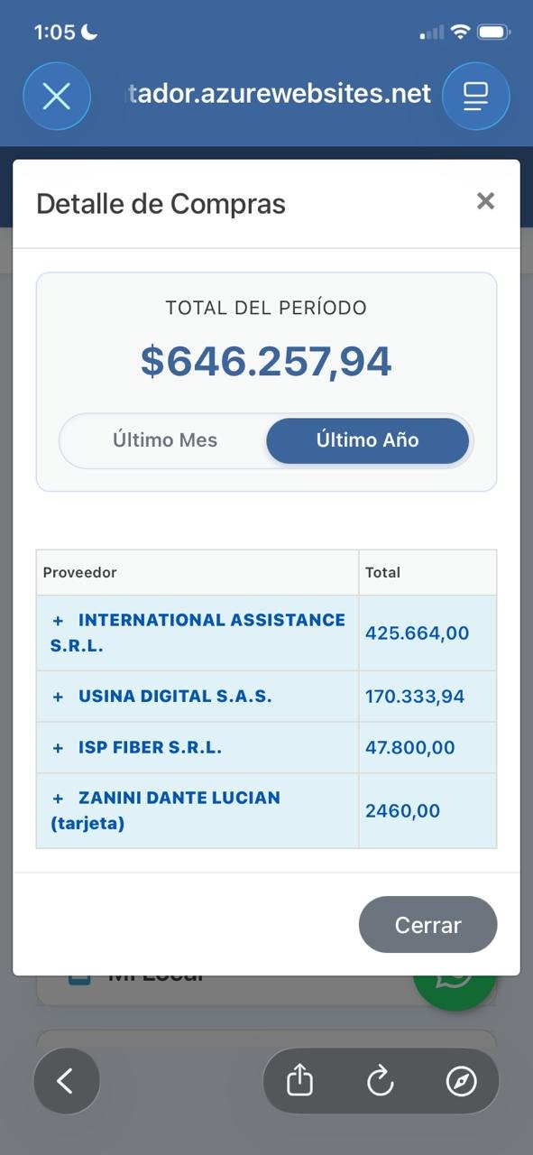 Compras — AppContador
