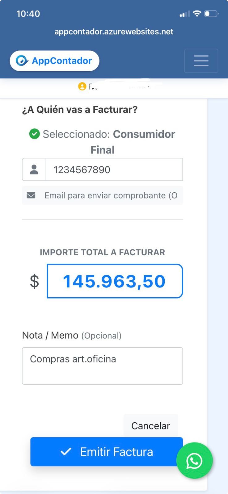 Facturador AppContador