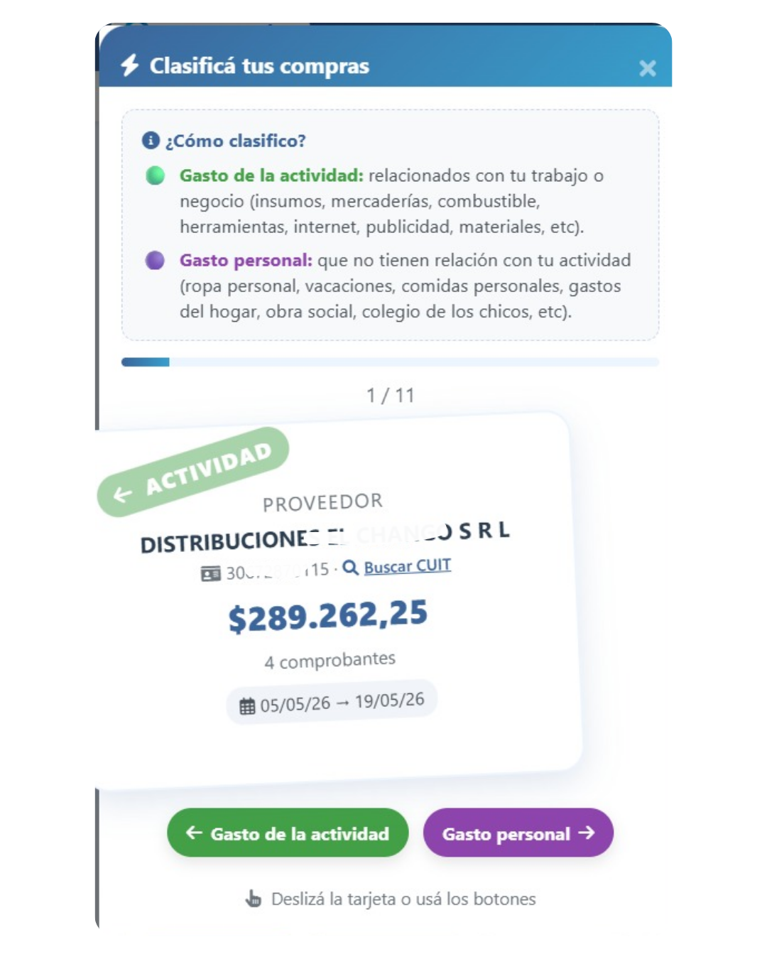 Gastos de Actividad
