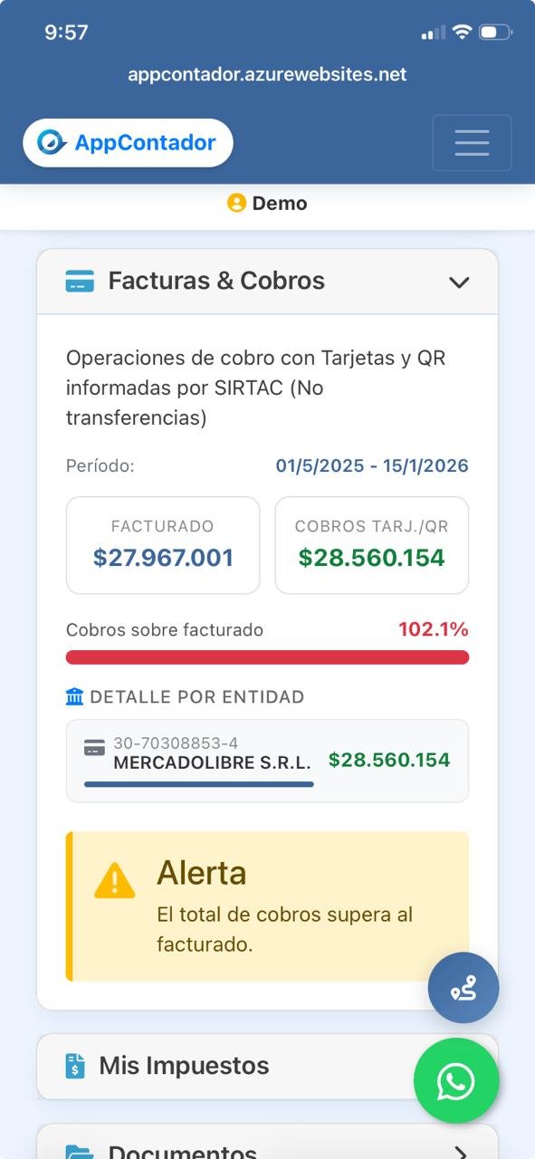 SIRTAC — Facturas y Cobros