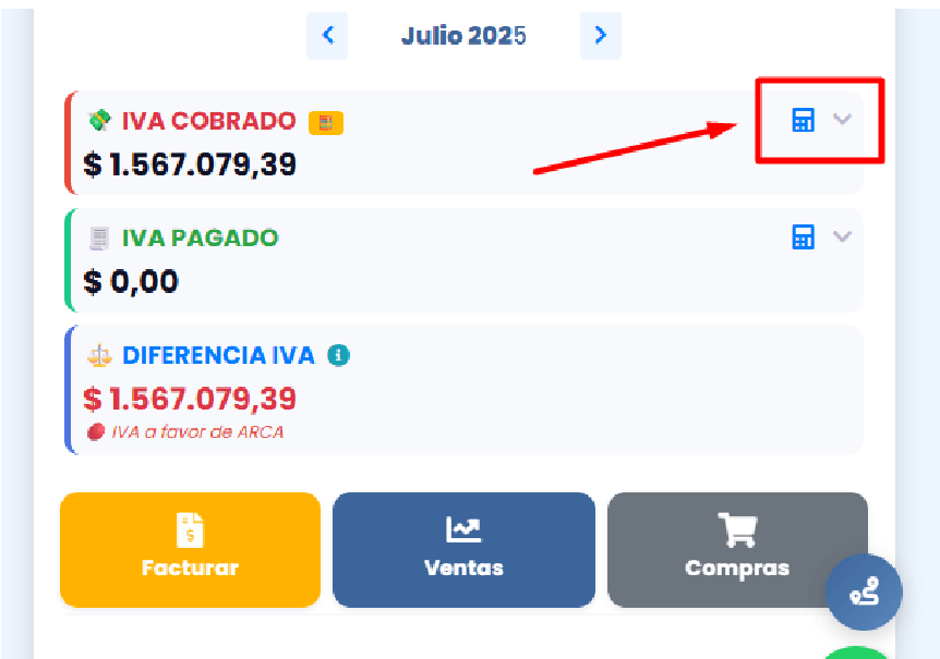 Calculadora de IVA en AppContador